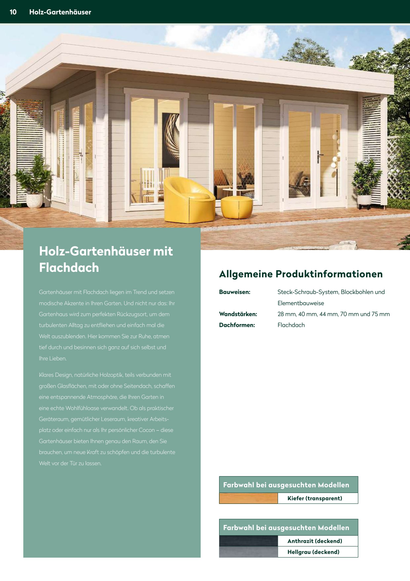 WPC-Gartenh&auml;user Ausf&uuml;hrung Anthrazit