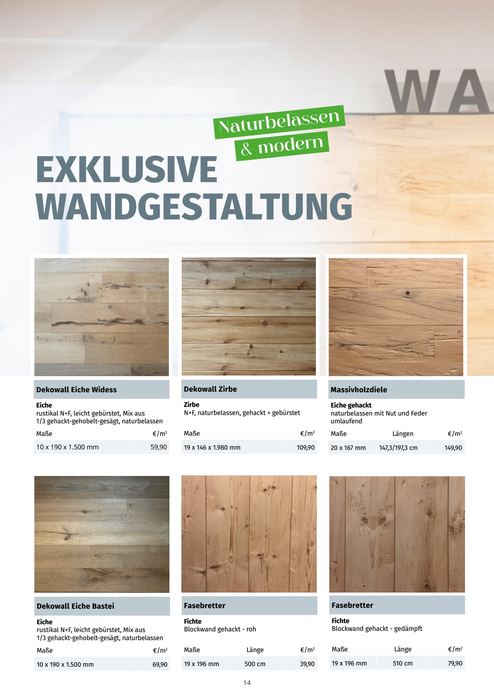 EXKLUSIVE WANDGESTALTUNG Dekowall