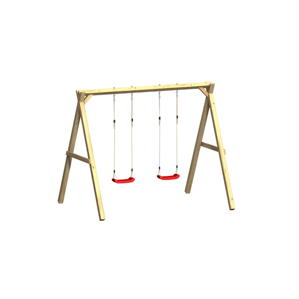 Doppelschaukel aus Holz